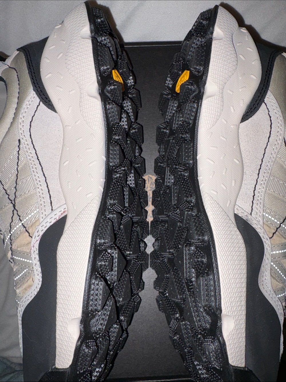 Flower Mountain IWANO 2 UNI Suede and technical fabric sneakers -White-Black - Picture 15 of 16